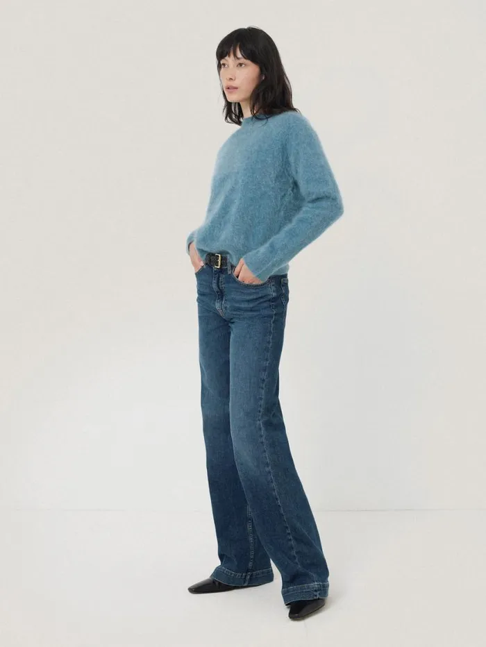 Jigsaw Halo Cashmere Jumper Blue Women Knitwear and Cashmere