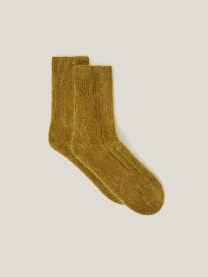 Jigsaw Halo Cashmere Sock Green Women Pyjamas and Loungewear