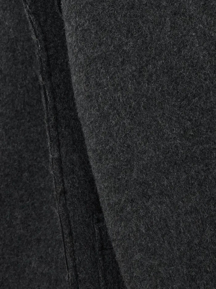 Jigsaw Italian Wool Raw Edge Coat Charcoal Women Coats and Jackets