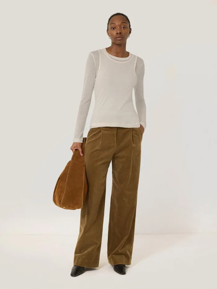 Jigsaw Layered 2in1 Top Cream Women Shirts and Tops
