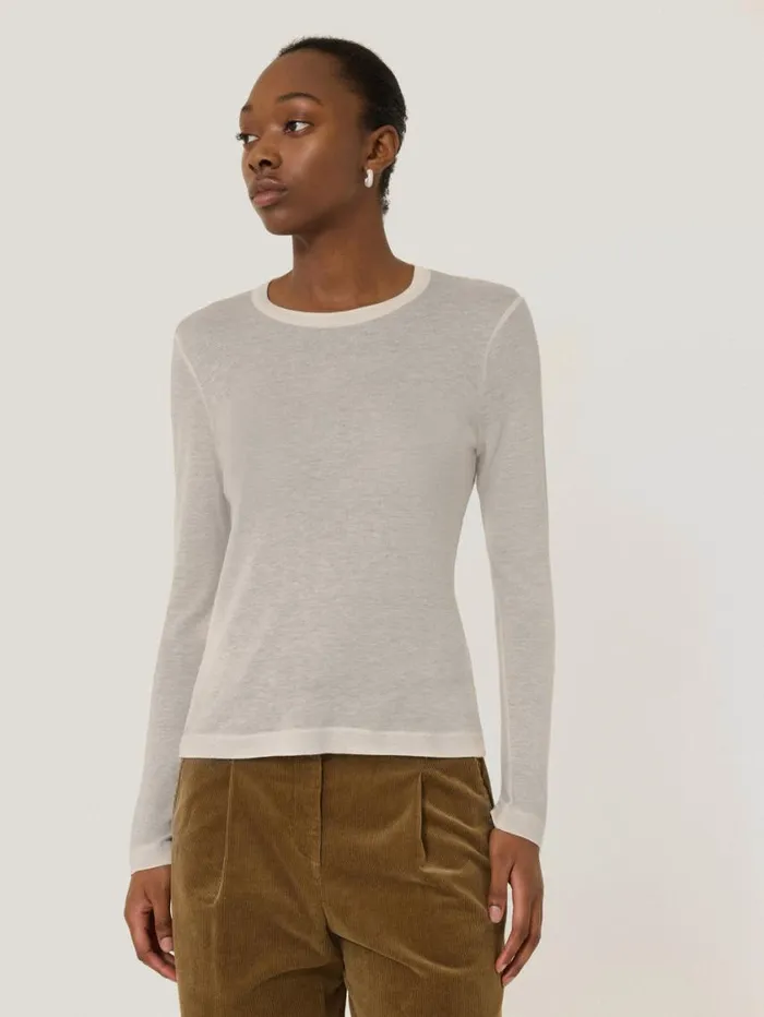 Jigsaw Layered 2in1 Top Cream Women Shirts and Tops