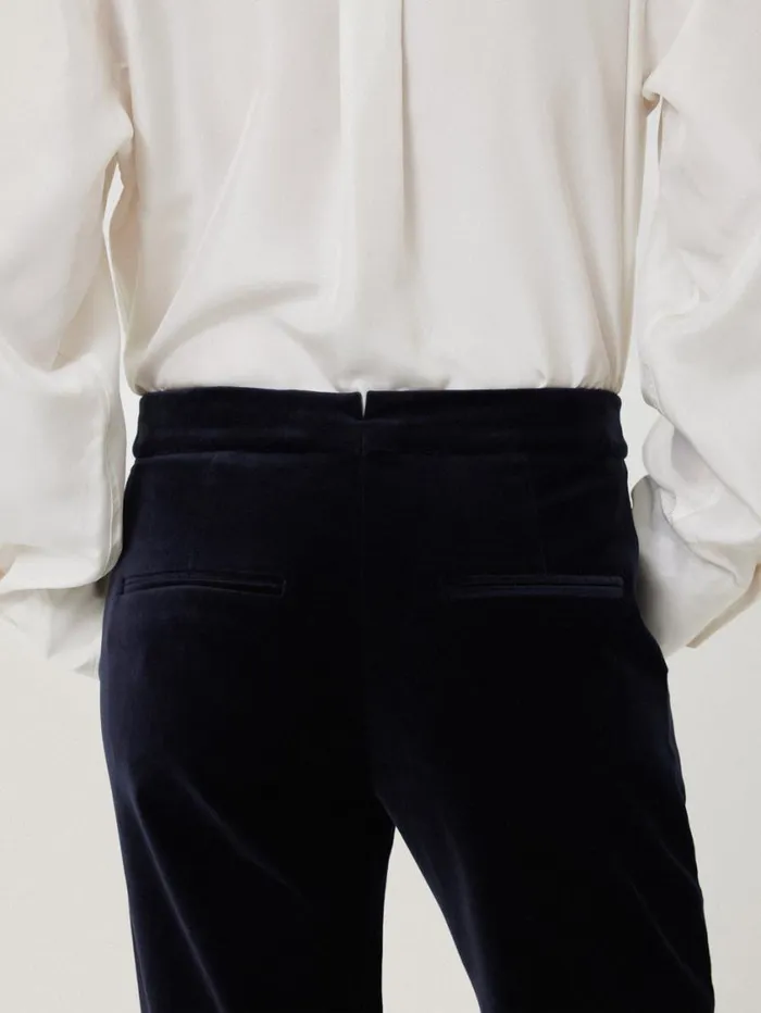 Jigsaw Mason Velvet Trouser Navy Women Coords