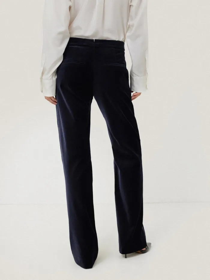 Jigsaw Mason Velvet Trouser Navy Women Coords
