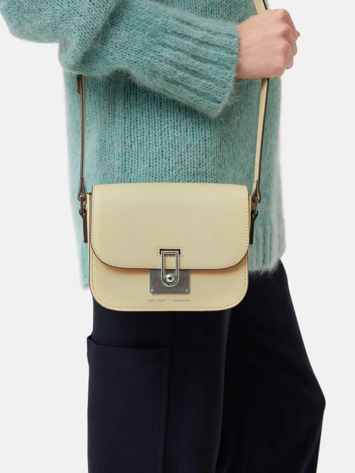Jigsaw Meret Crossbody Cream Women Leather
