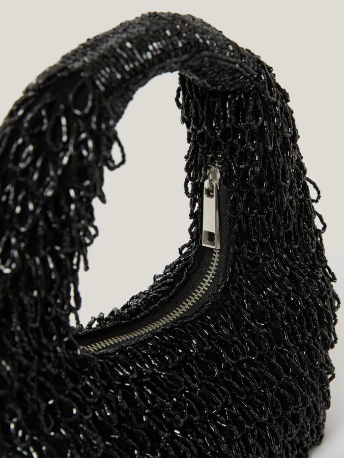 Jigsaw Mini Tay Beaded Bag Black Women Bags