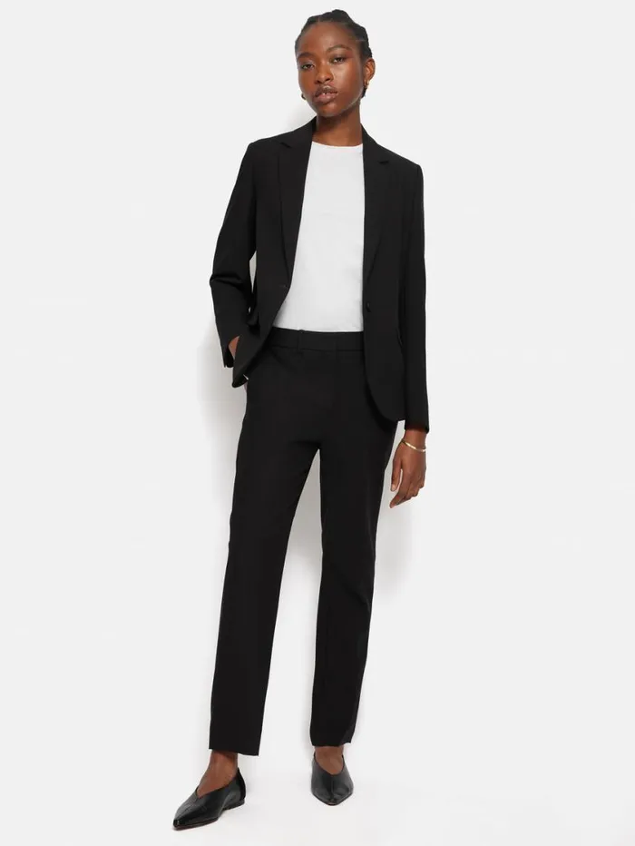 Jigsaw Modern Crepe Brook Blazer Black Women Suits and Tailoring