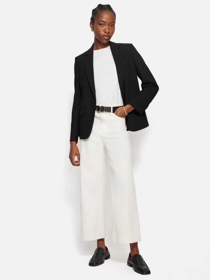 Jigsaw Modern Crepe Brook Blazer Black Women Suits and Tailoring