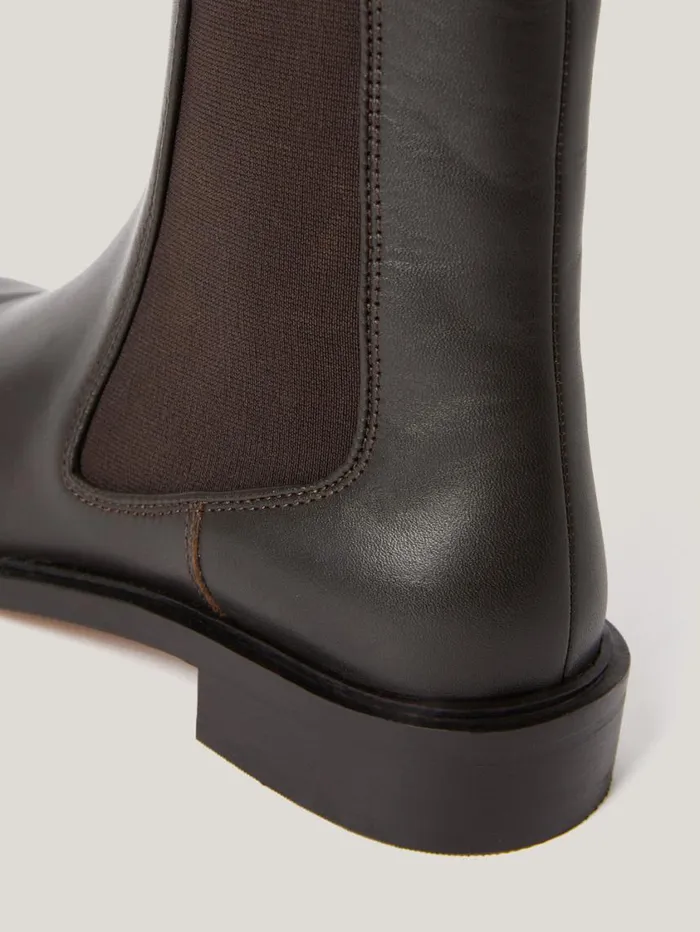 Jigsaw Pembridge Leather Chelsea Boot Brown Women Boots