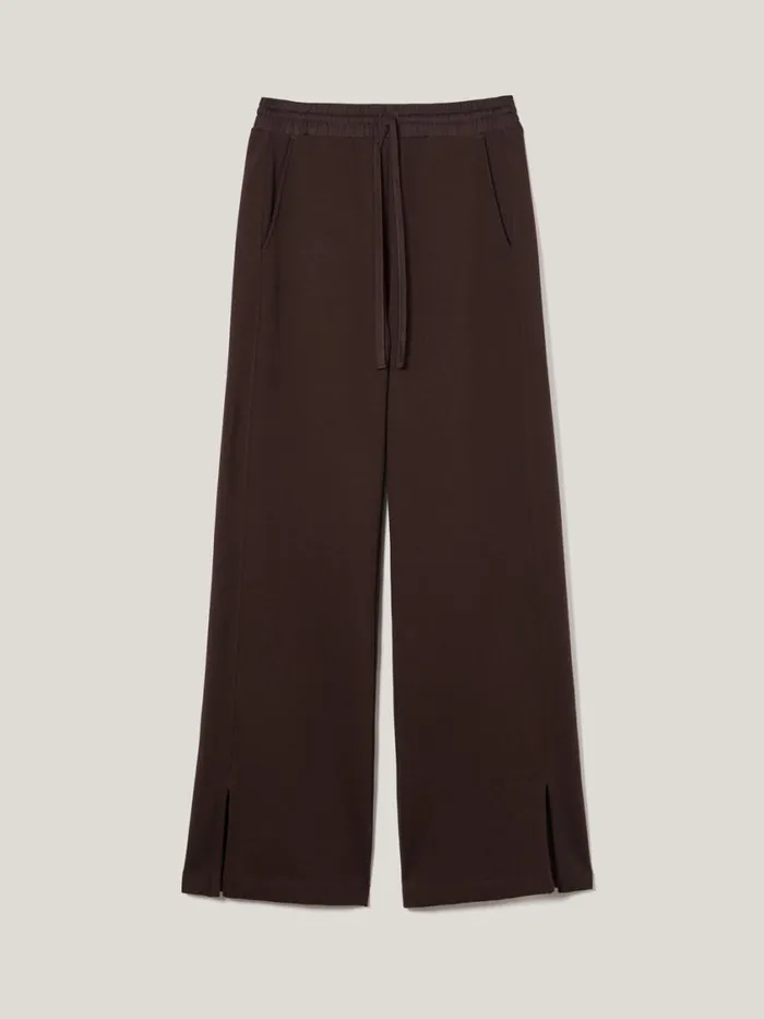 Jigsaw Satin Waistband Jersey Joggers Chocolate Women Coords