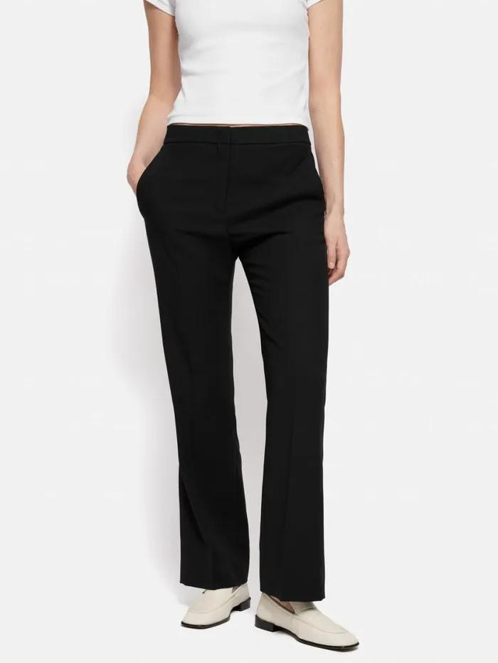 Jigsaw Short Fluid Twill Mason Trousers Black Women Suits and Tailoring