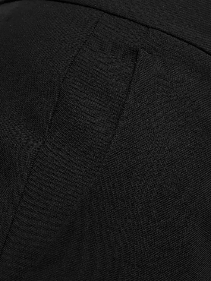 Jigsaw Short Fluid Twill Mason Trousers Black Women Suits and Tailoring