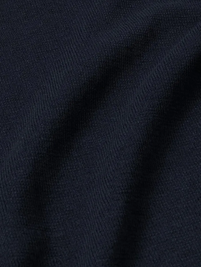 Jigsaw Silk Cotton Polo Jumper Navy Women Knitwear and Cashmere