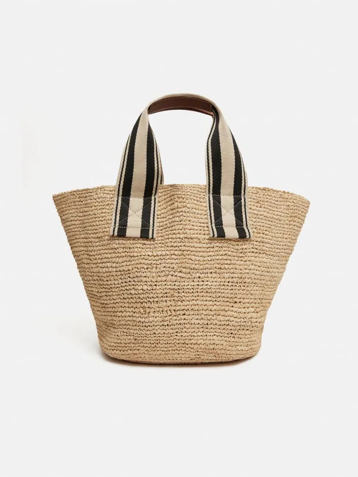 Jigsaw Soft Raffia Tote Natural Women Bags
