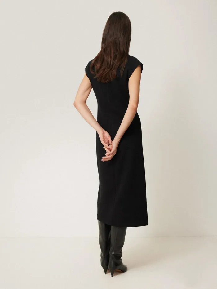 Jigsaw Structured Dart Dress Black Women Dresses and Jumpsuits