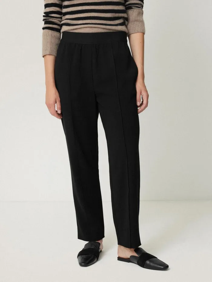 Jigsaw Tailored Smart Jogger Black Women Trousers