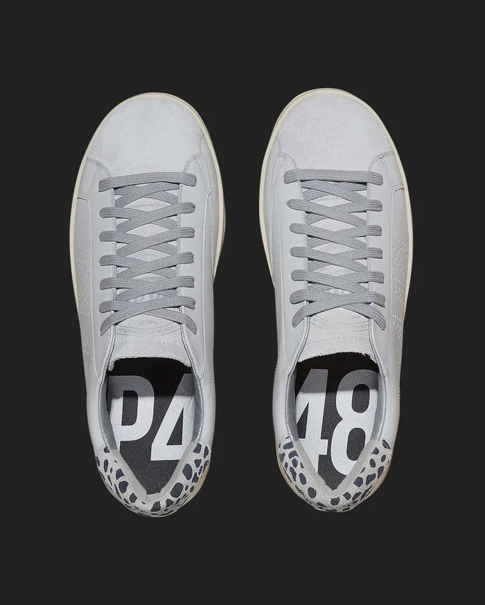 John Women John WhiteCheetah Sneaker P448 John Women John WhiteCheetah Sneaker P448