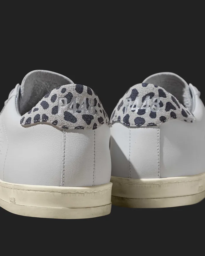 John Women John WhiteCheetah Sneaker P448 John Women John WhiteCheetah Sneaker P448