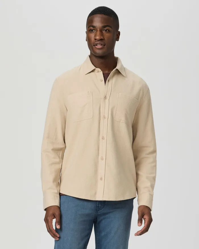 Kallen Button Up 8211 Moroccan Clay Men Shirts PAIGE