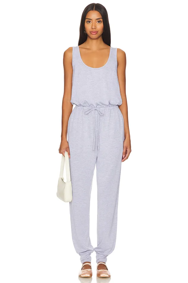 Kara Jumpsuit Heather Grey Women Lovers and Friends Jumpsuits