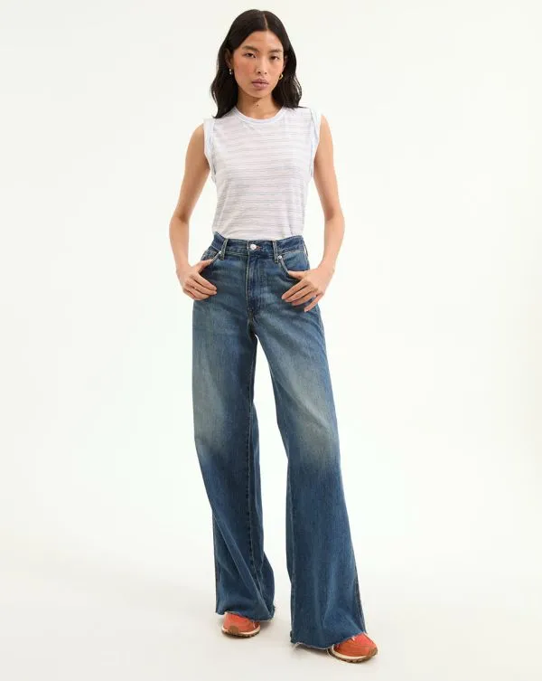 Kasey Mid Rise WideLeg Jean Bandit Women Veronica Beard Jeans