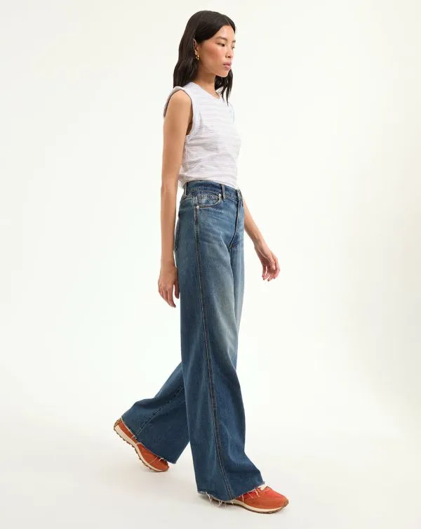 Kasey Mid Rise WideLeg Jean Bandit Women Veronica Beard Jeans