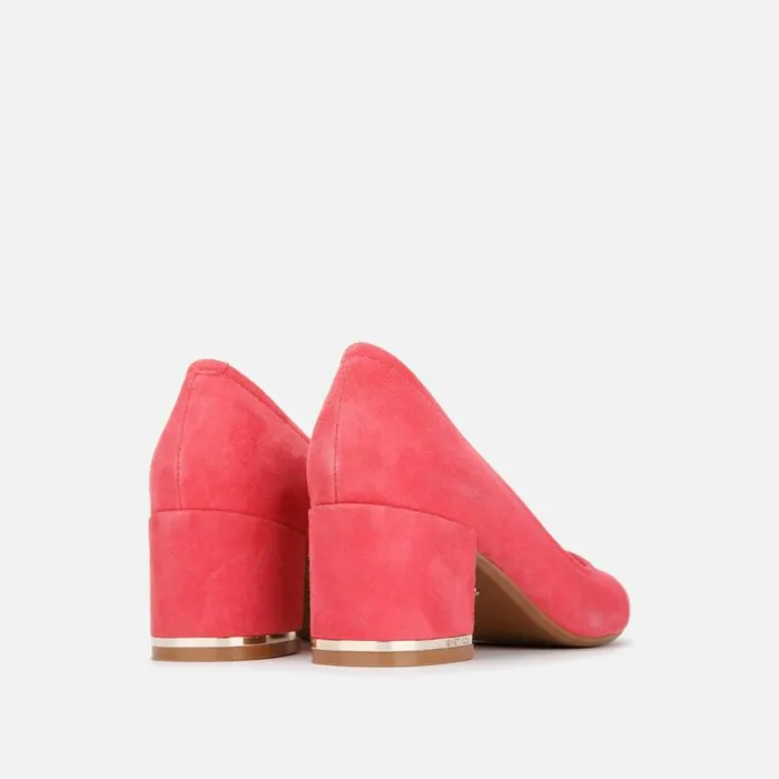 Kenneth Cole Balance Suede Pump Coral Women Heels