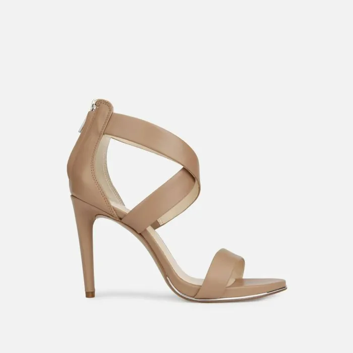 Kenneth Cole Brooke Cross Sandal Latte Women Heels