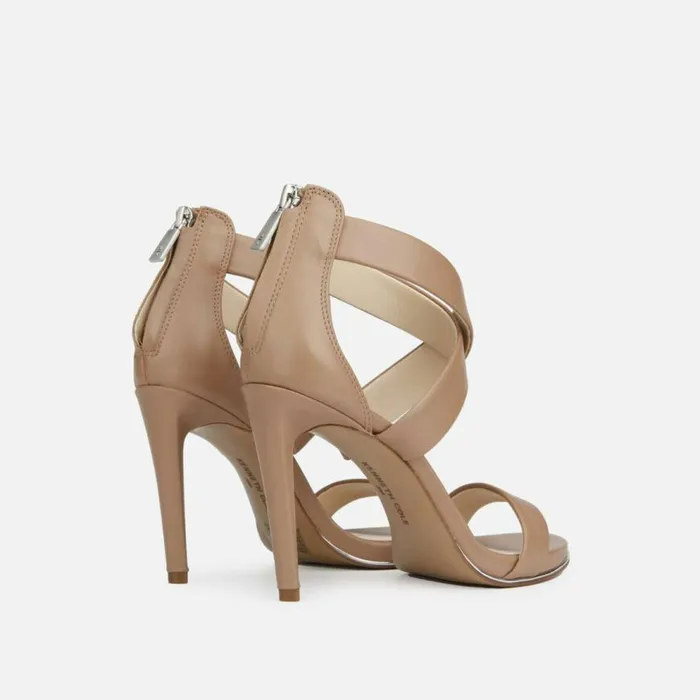 Kenneth Cole Brooke Cross Sandal Latte Women Heels Kenneth Cole Brooke Cross Sandal Latte Women Heels