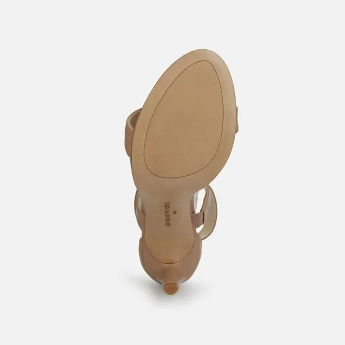 Kenneth Cole Brooke Cross Sandal Latte Women Heels Kenneth Cole Brooke Cross Sandal Latte Women Heels