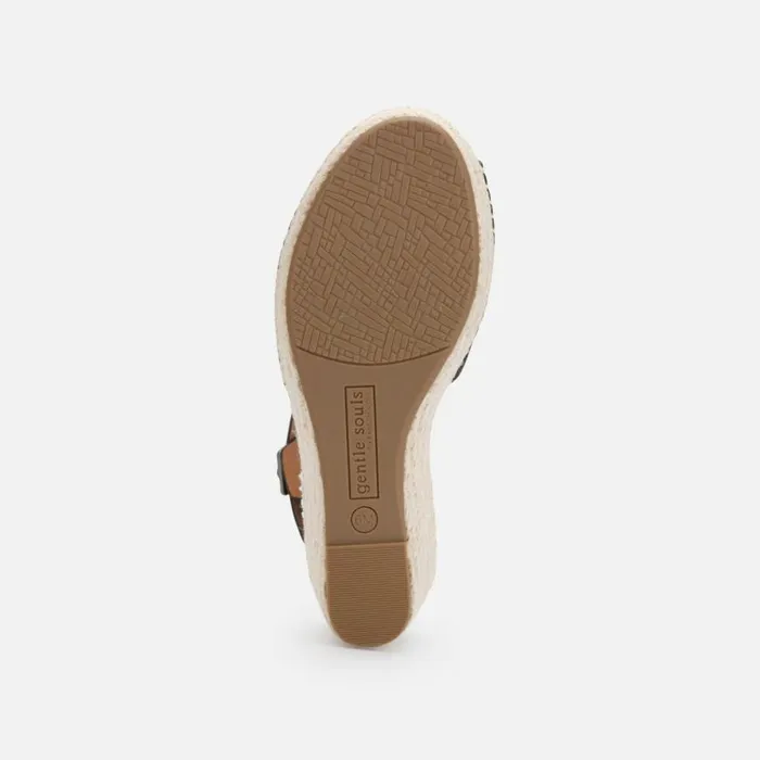 Kenneth Cole Charli Espadrille Wedge Sandal Black Women Gentle Souls