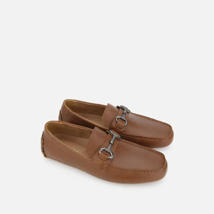 Kenneth Cole Dawson Bit Driver Cognac Men Loafers