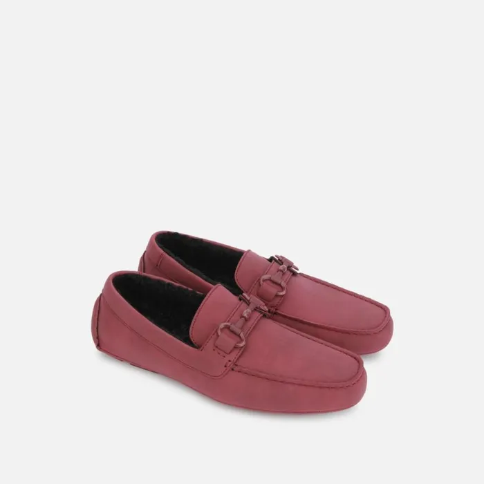 Kenneth Cole Dawson Bit Driver Cozy Burgundy Men Loafers