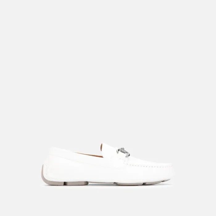 Kenneth Cole Dawson Horsebit Driver White Men Loafers