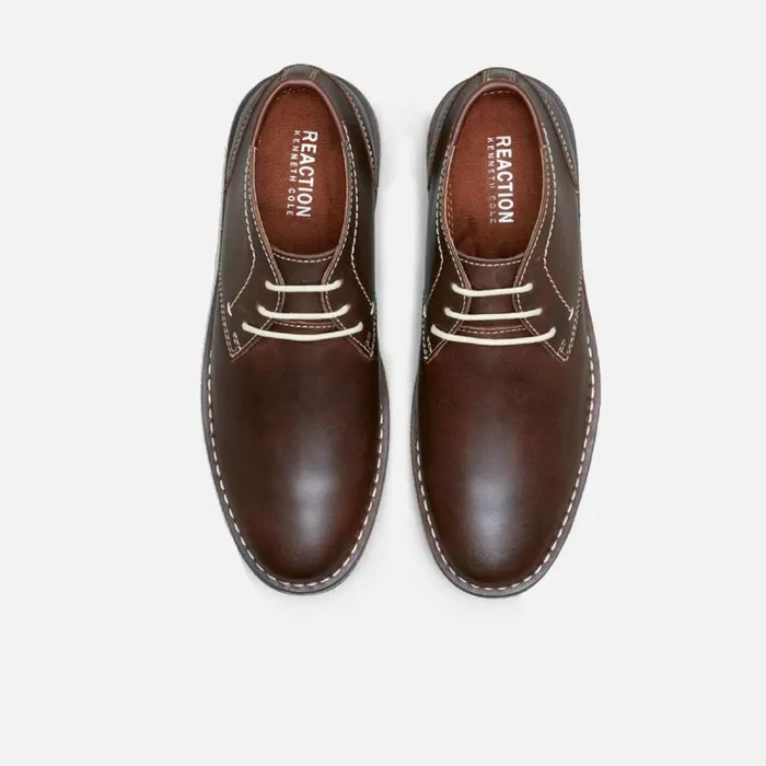 Kenneth Cole Desert Sun Leather Chukka Boot Brown Men Boots