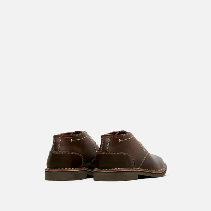 Kenneth Cole Desert Sun Leather Chukka Boot Brown Men Boots
