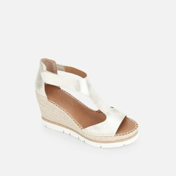 Kenneth Cole Elyssa Easy TStrap Wedge Sandal Ice Women Gentle Souls