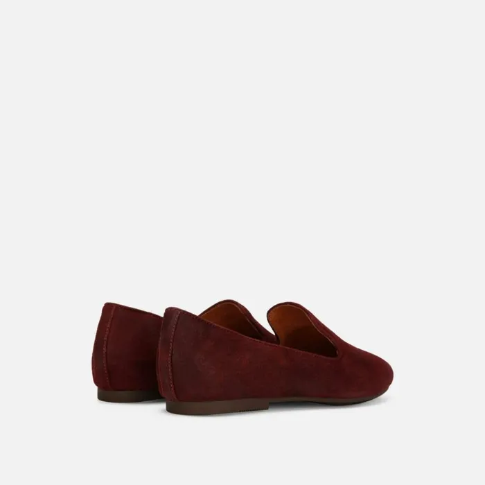 Kenneth Cole Eugene Leather Loafer Flat Merlot Women Flats