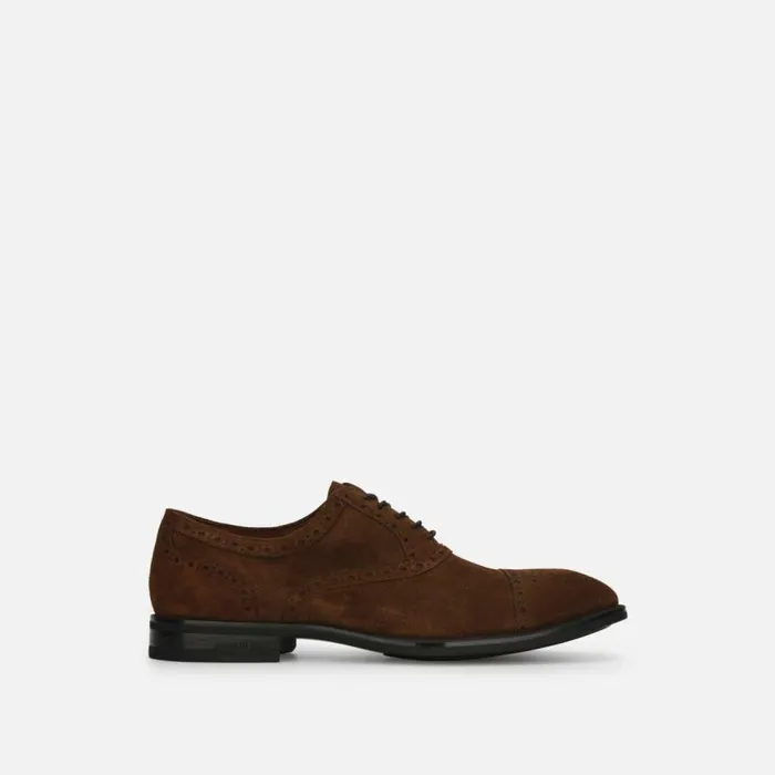 Kenneth Cole Futurepod Cap Toe Suede Oxford With The Rebound System Ip Tobacco Men Dress