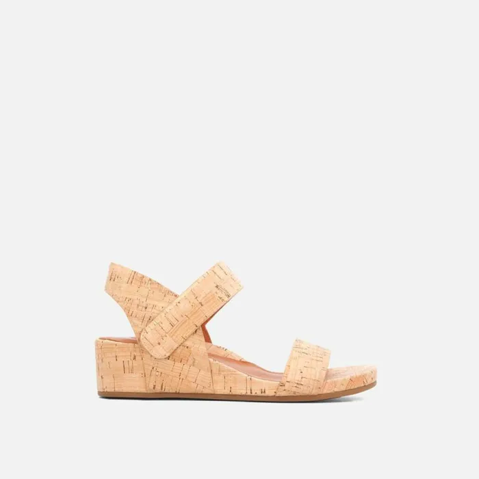 Kenneth Cole Gisele Two Band Wedge Sandal Natural Women Gentle Souls