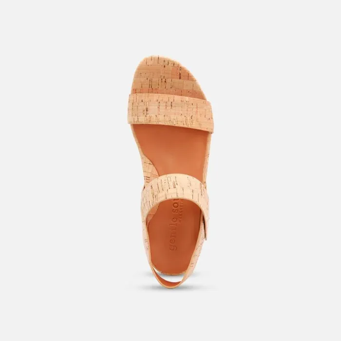 Kenneth Cole Gisele Two Band Wedge Sandal Natural Women Gentle Souls