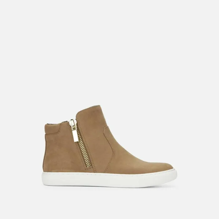 Kenneth Cole Kiera Nubuck Leather Sneaker Almond Women Sneakers