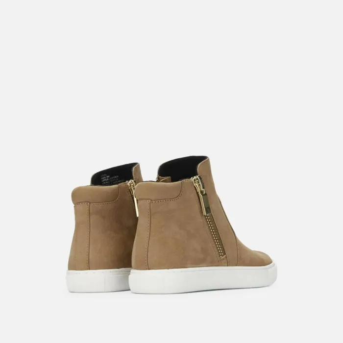 Kenneth Cole Kiera Nubuck Leather Sneaker Almond Women Sneakers