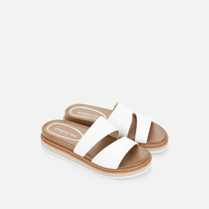 Kenneth Cole Laney Lightweight Slide With Eva White Women Sandals