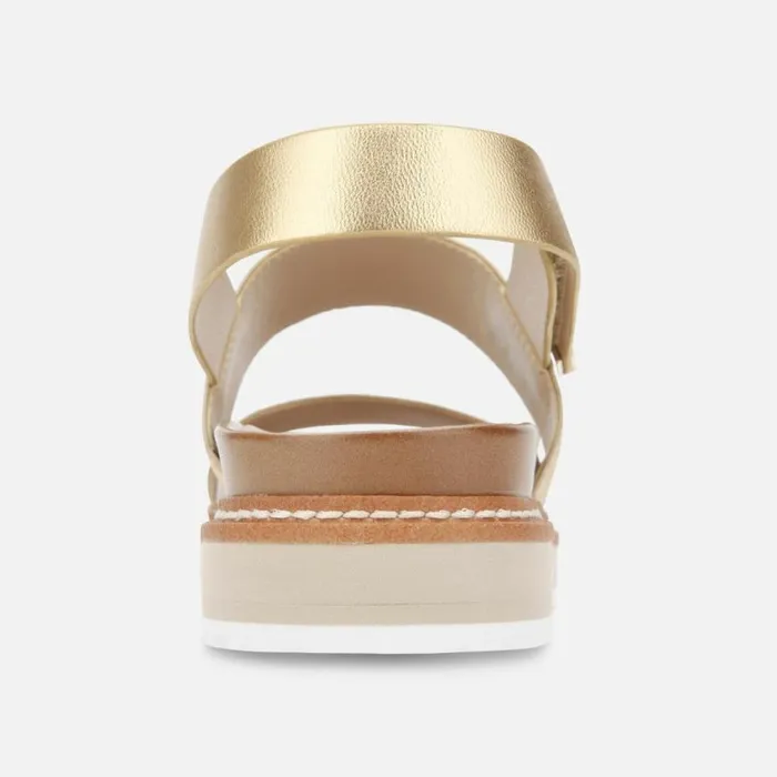 Kenneth Cole Laney Metallic Slingback Sandal With Eva Gold Women Sandals