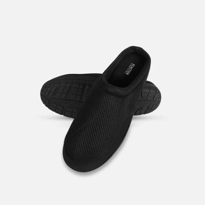 Kenneth Cole Mesh Clog House Slipper Black Men Loafers