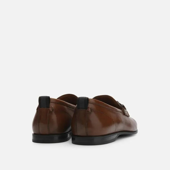 Kenneth Cole Nolan Bit Strap Solid Loafer Cognac Men Loafers