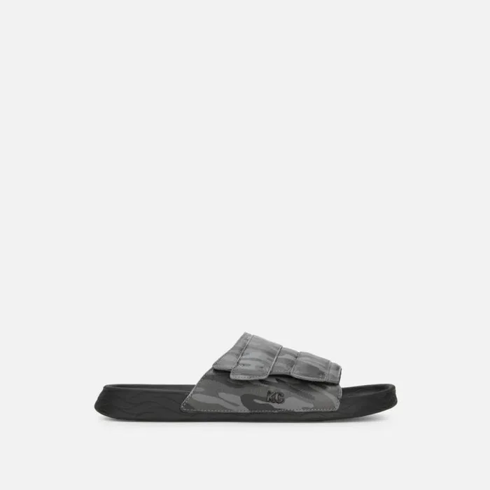 Kenneth Cole Nova Band Slide Sandal Black Camo Men Sandals