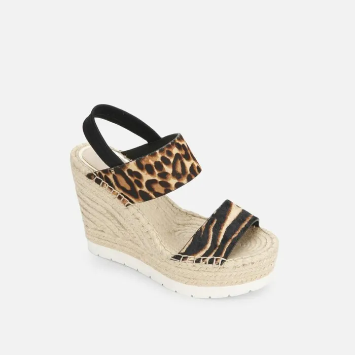Kenneth Cole Olivia Simple Eva Animal Slingback Espadrille Graphic Zebra Women Sandals