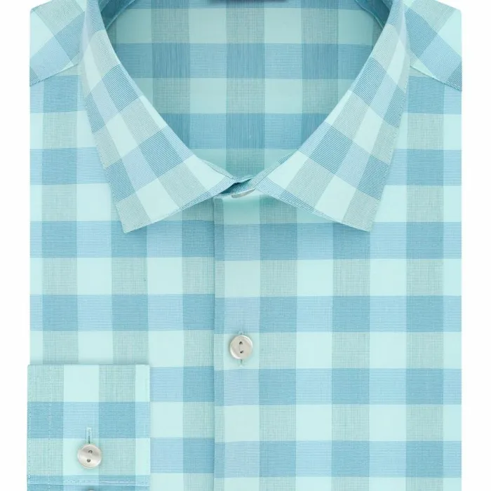 Kenneth Cole Pink Buffalo Checkls Slim Fit Spread Collar Charcoal Heather Men Dress Shirts Kenneth Cole Pink Buffalo Checkls Slim Fit Spread Collar Charcoal Heather Men Dress Shirts