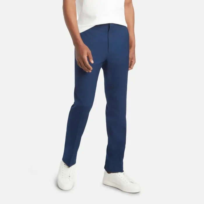 Kenneth Cole ReadyFlex ModernFit Straight Leg Suit Pant Blue Men Bottoms